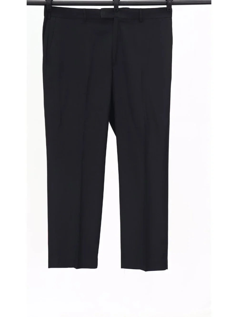 Pronto Uomo 44L 38x30 Black Full Suit Double-Breasted Solid R928